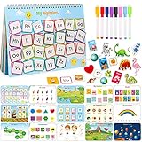 DINORUN Montessori Toys Busy Book for Toddlers 30 Themes Preschool Learning Books Educational Toys for 3 4 5 Year old Boys and Girls