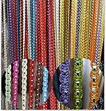 String Curtain Panel, Glitter Door Wall Window Doorways Panel Fly Screen Fringe Room Divider Blinds, Decorative Tassel Ribbon Strip Silver Screen for Living room, Bedroom, Party Events (Multi-color)