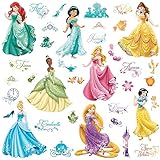 RoomMates RMK2199SCS Disney Princess Royal Debut Peel and Stick Wall Decals 10 inch x 18 inch