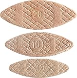 Trend 100pcs Beechwood Joining Biscuits Variety Pack (No. 0, 10, 20) for Woodworking, Joinery, and Furniture Framing, BSC/MIX/100