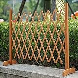 Gr8 Garden Expanding Portable Fence Wooden Screen Gate Trellis Style Freestanding Kids Safety Dog Pet Patio Lawn Divider