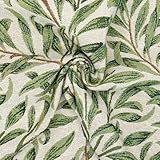 Cotton Woven Tapestry Upholstery Fabric Material Willow Bough SAGE 1MTR