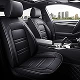 2 Pcs Artificial Leather Car Seat Covers for VW Amarok Beetle Bora CC Caddy Life EOS Fox golf golf plus golf SV Jetta Passat Polo Sharan T-cross T-roc Taigo Tiguan Tiguan Allspace Touran E-golf