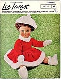 Lee Target Dolls Clothes Skating Outfit Knitting Pattern: Dress, Cap, Boots and Mittens (To fit 18" doll)