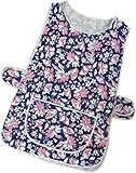 Ladies Floral Home Work Tabard Apron with Single Large Front