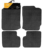 FSW - Tailored Mats - Fits DAIHATSU Sirion 2005-2015 - HEAVY DUTY 3mm Rubber Matting - Anti Slip Mat - Waterproof, Non Slip Car Floor Mat, with Anti Slip Backing - 4 Rubber Floor Mat Set
