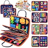 ZOOI Montessori Toys for 1 Year Old, Busy Board Busy Book for 1 2 3 4 Year Old, Toddler Toys, Sensory Board Educational Activities Toy for Fine Motor Skills Learning, Travel Toy for Plane Car