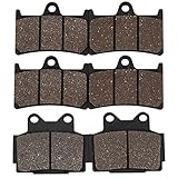 Cyleto Front and Rear Brake Pads for YAMAHA TZR250 TZR 250 3MA 1989 1990 / TZR250R TZR250RS 3XV 1991 1992 1993 1994 / TZR250SP 1990