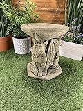 STONE GARDEN GARGOYLE BIRD BATH FEEDER GREMLIN WINGED GOTHIC STATUE ORNAMENT
