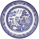 Churchill BLU Willow Mint Dinner Plate 26CM, Ceramic, Multi-Colour, 26 x 26 x 1 cm