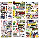 150 Pcs Motorcycle Sticker, Vinyl Waterproof Car Stickers Cartoon Bike Motocross Helmet Decals Sticker for Bumper Skateboard Motorbike Computer Laptop