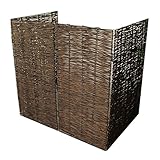 Willow Wheelie Bin Screen (Double)