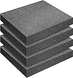 4PCS Pick and Pluck Foam, Cubed Foam 300 x 300mm Pre-Cutted,Case Insert, Tabletop,Tool Board Game Box Cases Storage Drawer(Height: 50 mm)