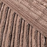 Mocha Jumbo Cord Upholstery and Crafts Material by the Metre, 59" Width.