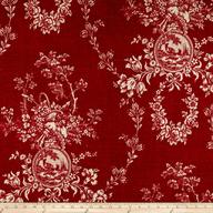 toile fabric red for sale