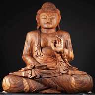 large wooden buddha statue for sale
