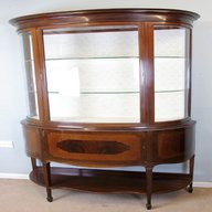 bow fronted display cabinet for sale