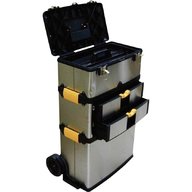 large wheeled plastic tool box for sale