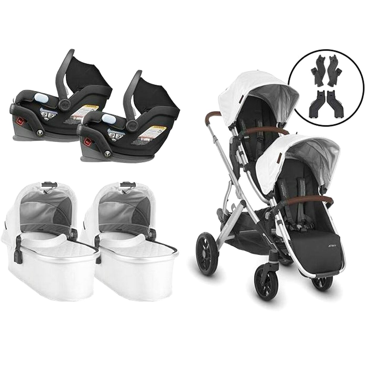 second hand twin travel system