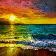 sunset oil painting for sale