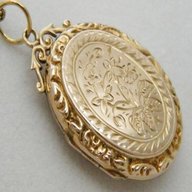 large gold antique locket for sale