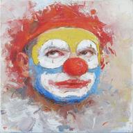 clown painting for sale