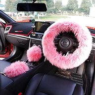 pink steering wheel cover for sale