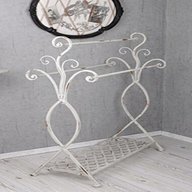 white shabby chic towel rail for sale