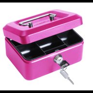 pink petty cash box for sale