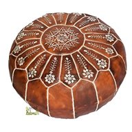 moroccan leather pouffe for sale