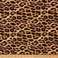 leopard print cotton fabric for sale