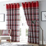 red curtains 90 x 90 eyelet for sale