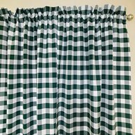 green gingham curtains for sale