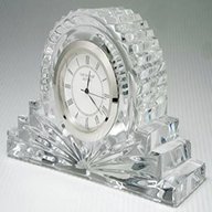 glass mantel clock small for sale