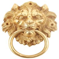 lions head brass door knocker for sale
