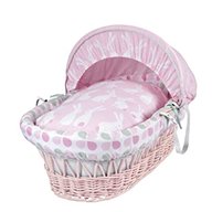 pink moses basket bedding for sale