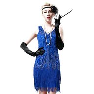 blue flapper dress for sale