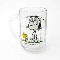snoopy glass mug for sale