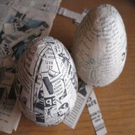 papier mache egg for sale