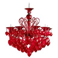 red chandelier for sale