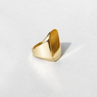 mens gold signet ring for sale