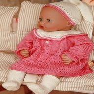 dolls clothes knitting patterns for sale