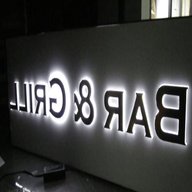 illuminated sign for sale