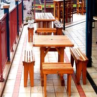 wooden patio table chairs for sale