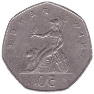 old 50 pence for sale