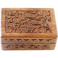 carved wooden box for sale
