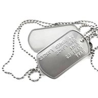 military dog tags silver for sale