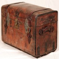 vintage leather steamer trunk for sale