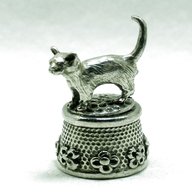 vintage pewter thimble for sale