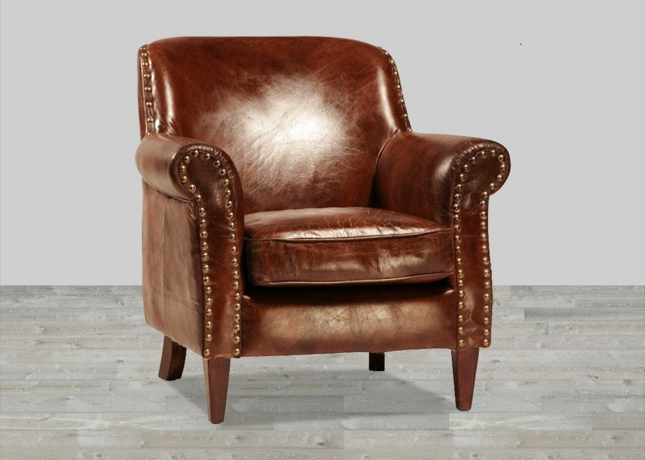 second hand antique leather chair in ireland
